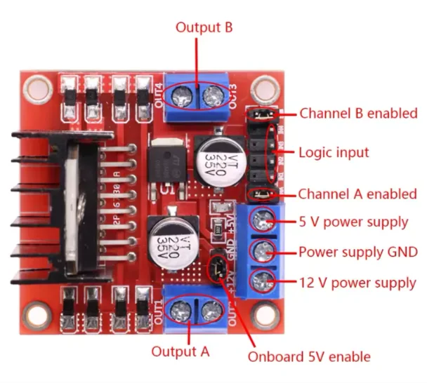 ESP32 L298N Wiring