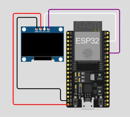 ESP32 OLED Display Wiring i2c